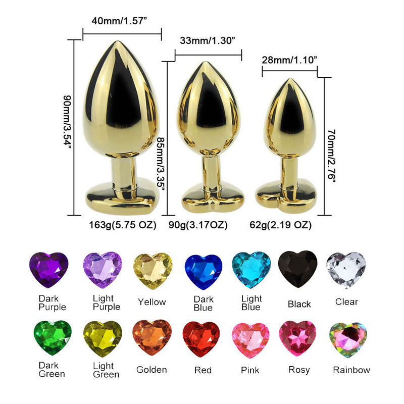 Heart Crystal Anal Plugs Anal Plug