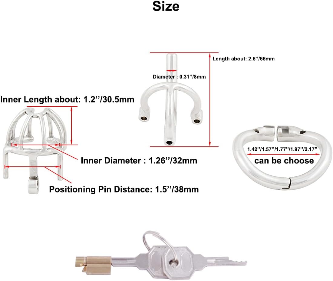 Removable Catheter Small Cock Cage