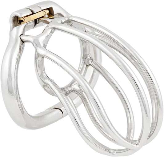 Ergonomic Design Stainless Steel Cock Cage