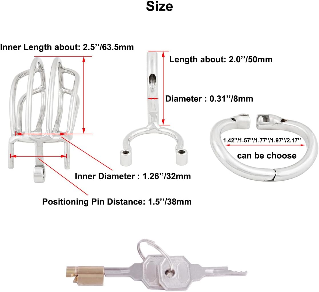 Removable PA Puncture Catheters Chastity Cage