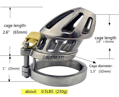 BON4M-S Male Chastity Device Cage