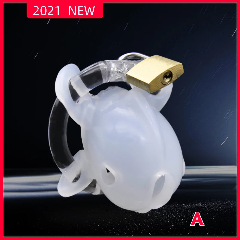 Adjustable Size Soft Silicone Chastity Cage