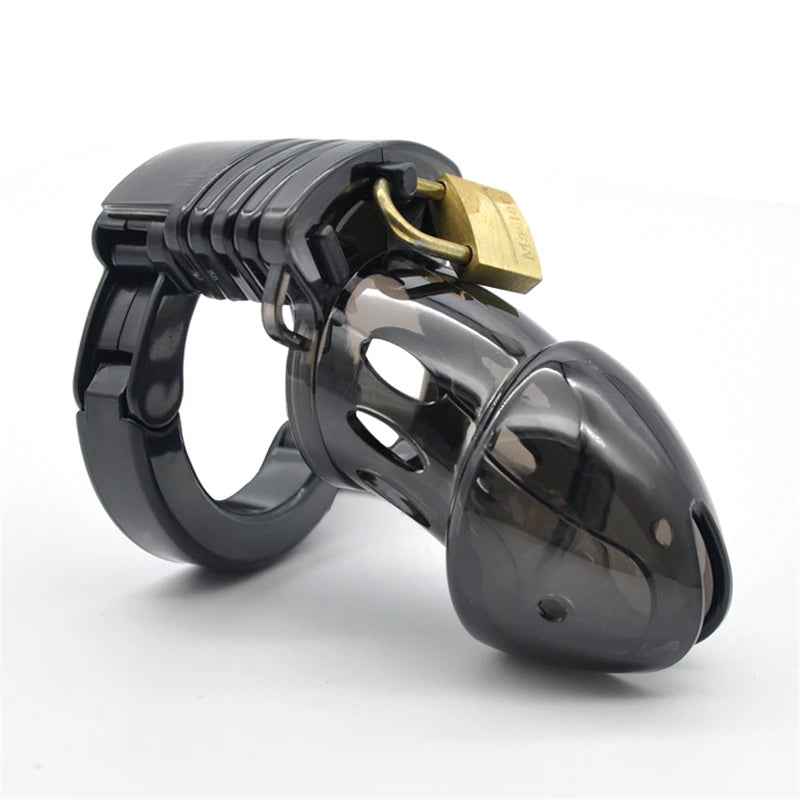 Adjustable Base Ring Cuff Plastic Chastity Cage