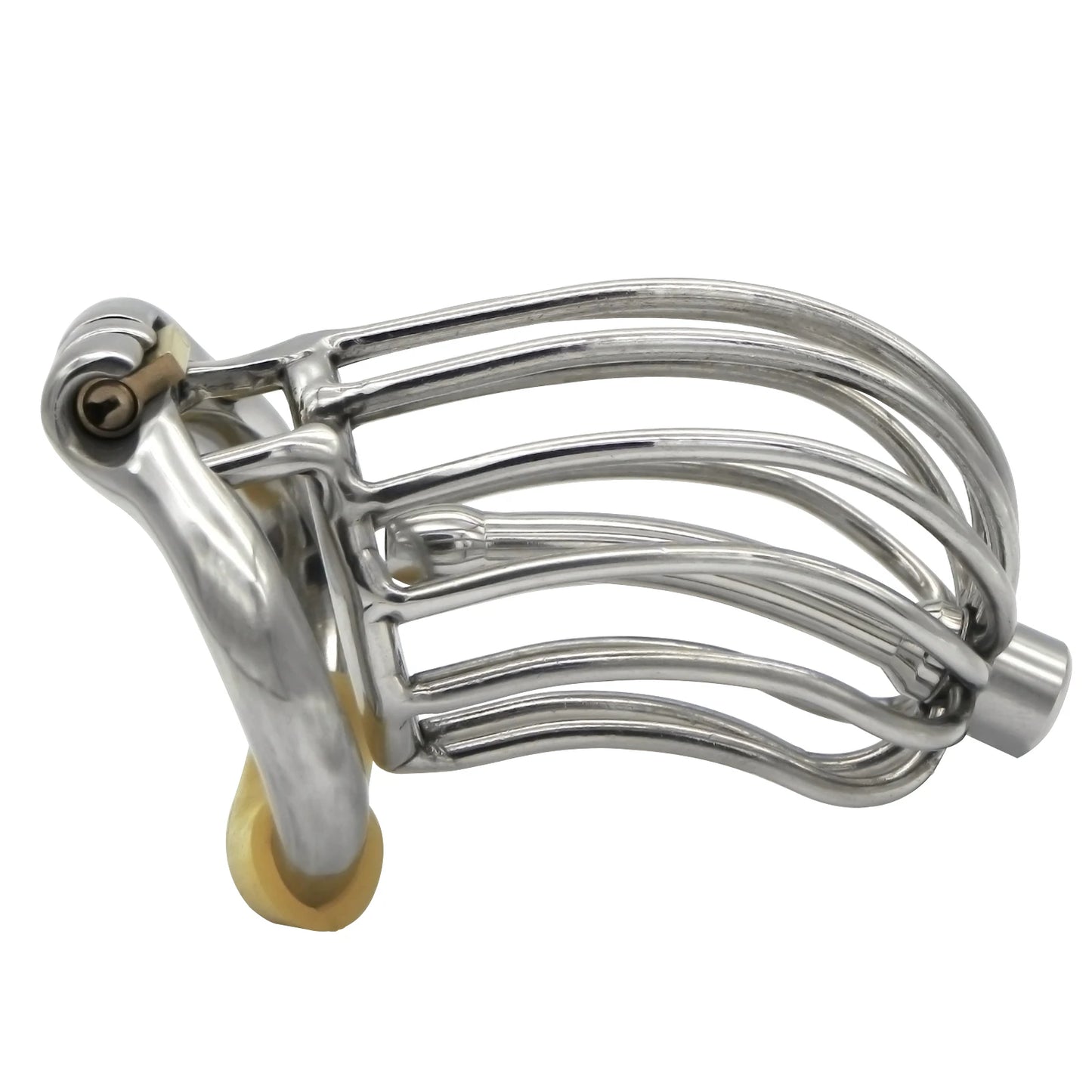 Hinge Ring Banana Chastity Cage S114