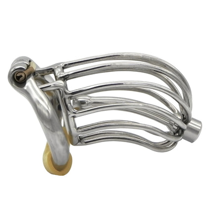 Hinge Ring Banana Chastity Cage S114