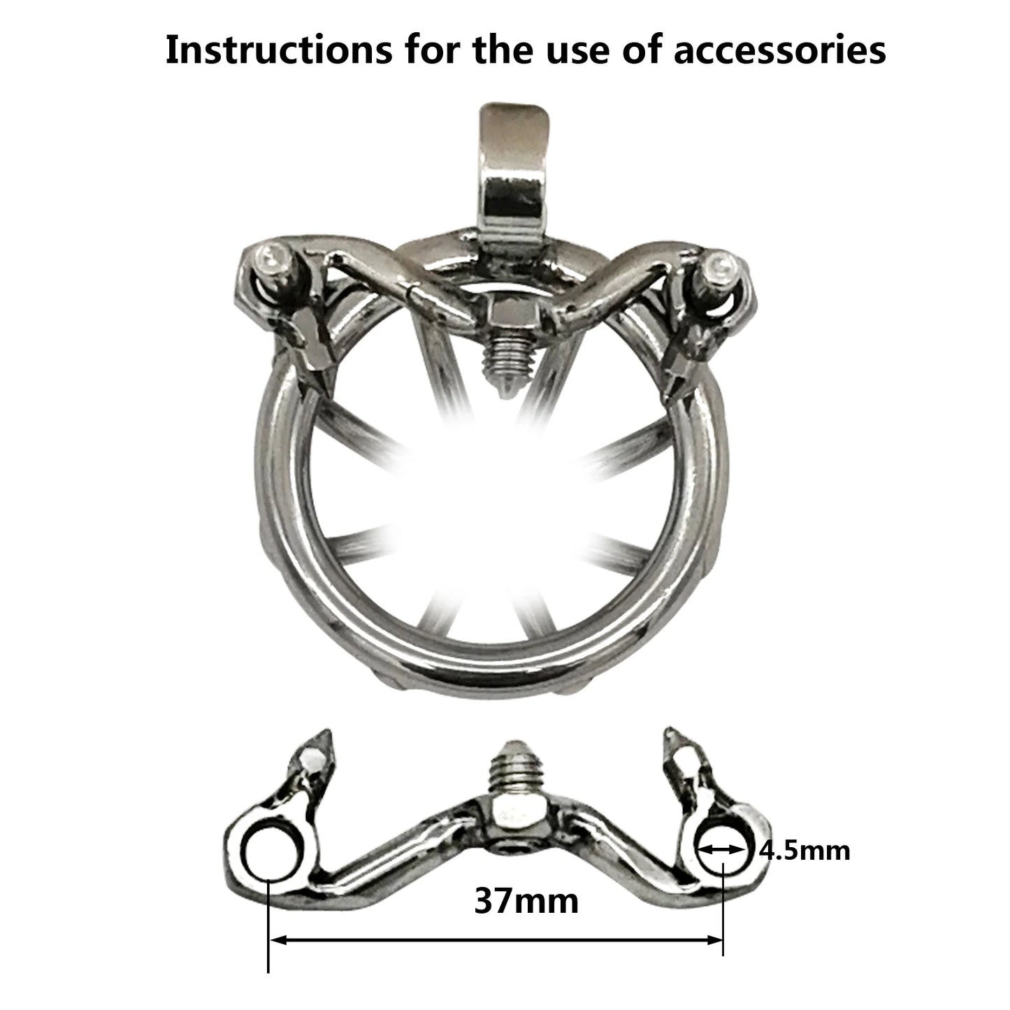 Hinge Ring Stealth Lock Cock Cage S065