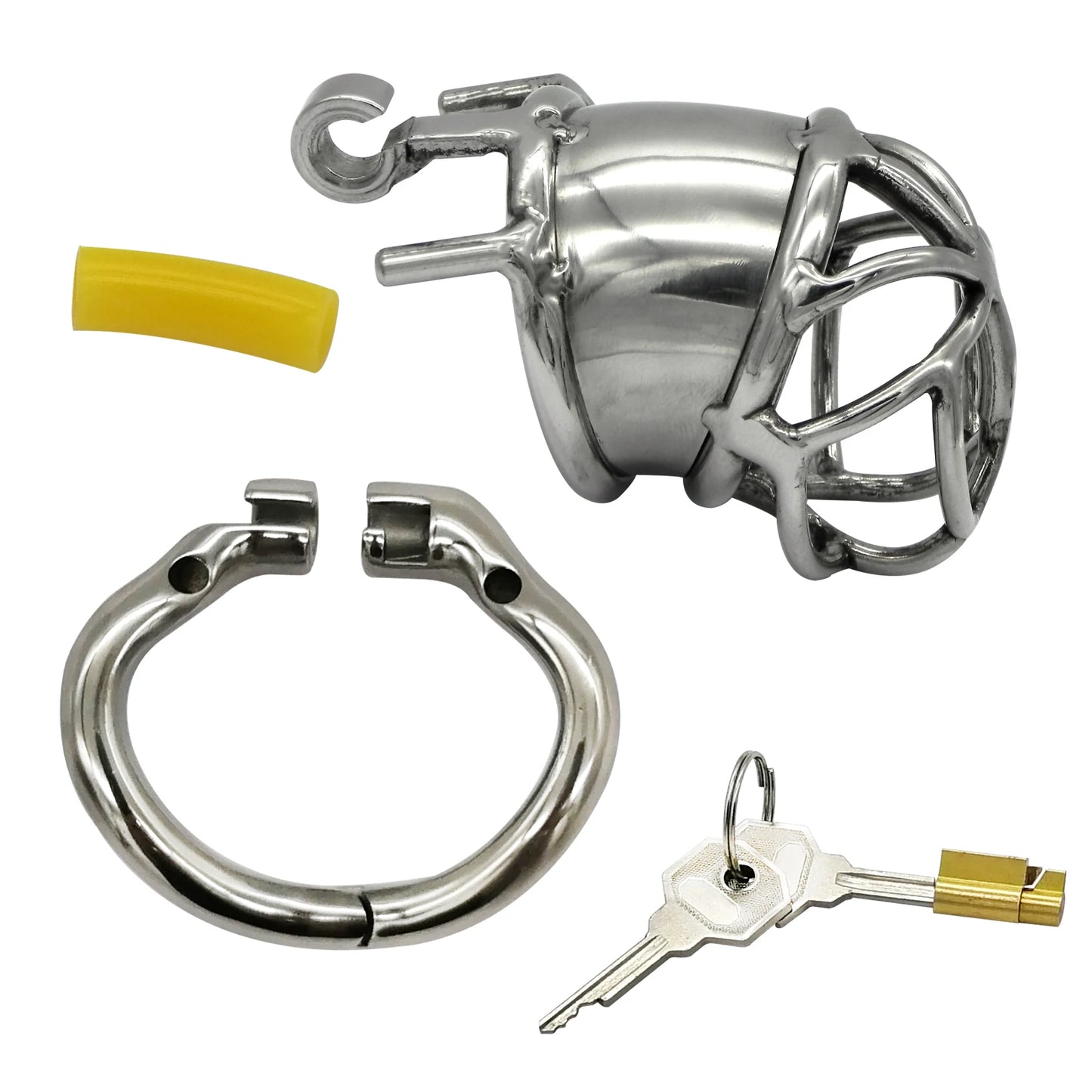 Hinge Ring Chastity Device Cock Cage S063