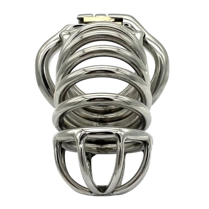 Hinge Ring Long Chastity Cage S062