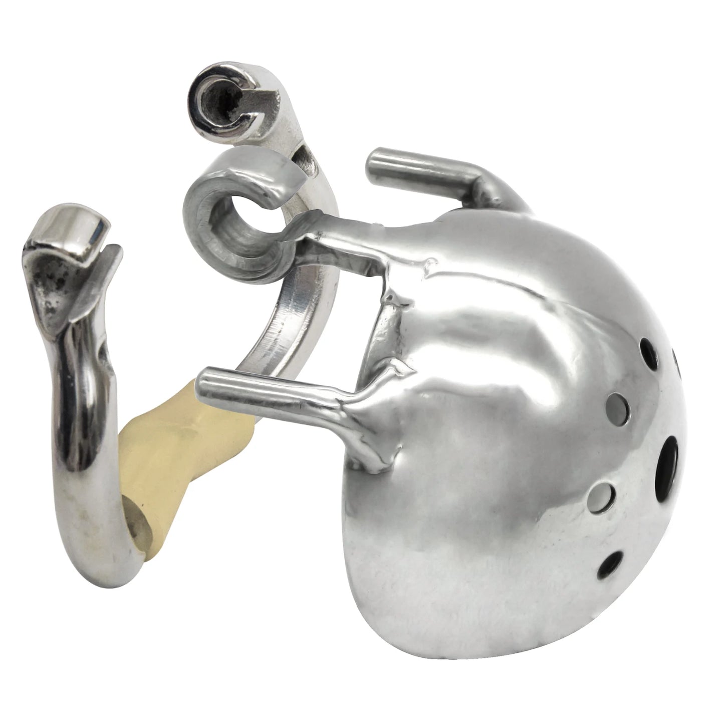 Hinge Ring Chastity Device Penis Lock S077