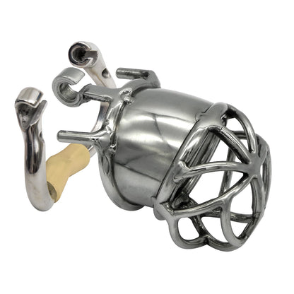 Hinge Ring Chastity Device Cock Cage S063