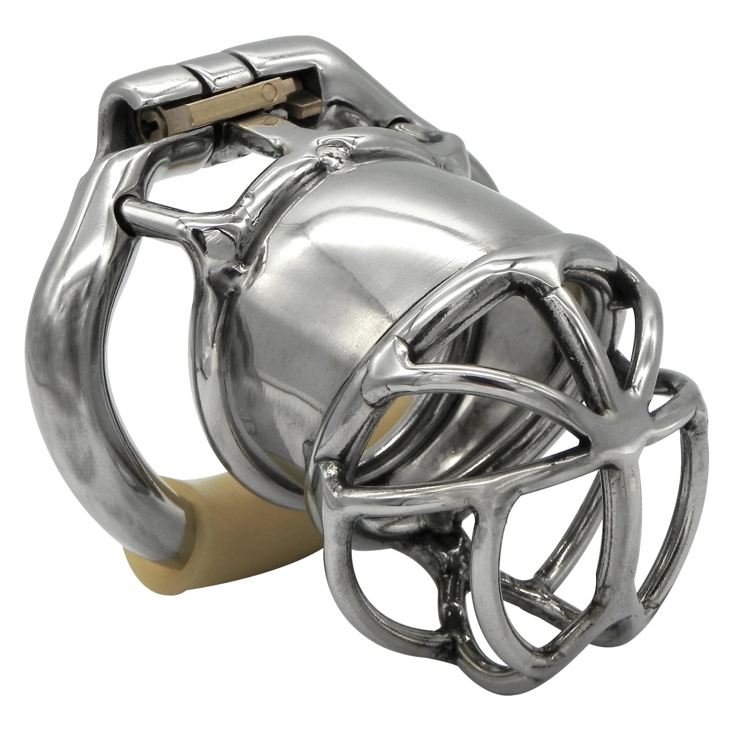 Hinge Ring Chastity Device Cock Cage S063