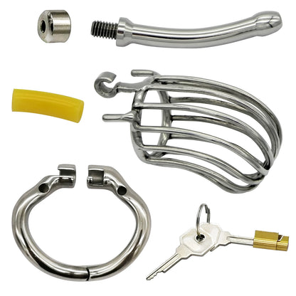 Hinge Ring Banana Chastity Cage S114