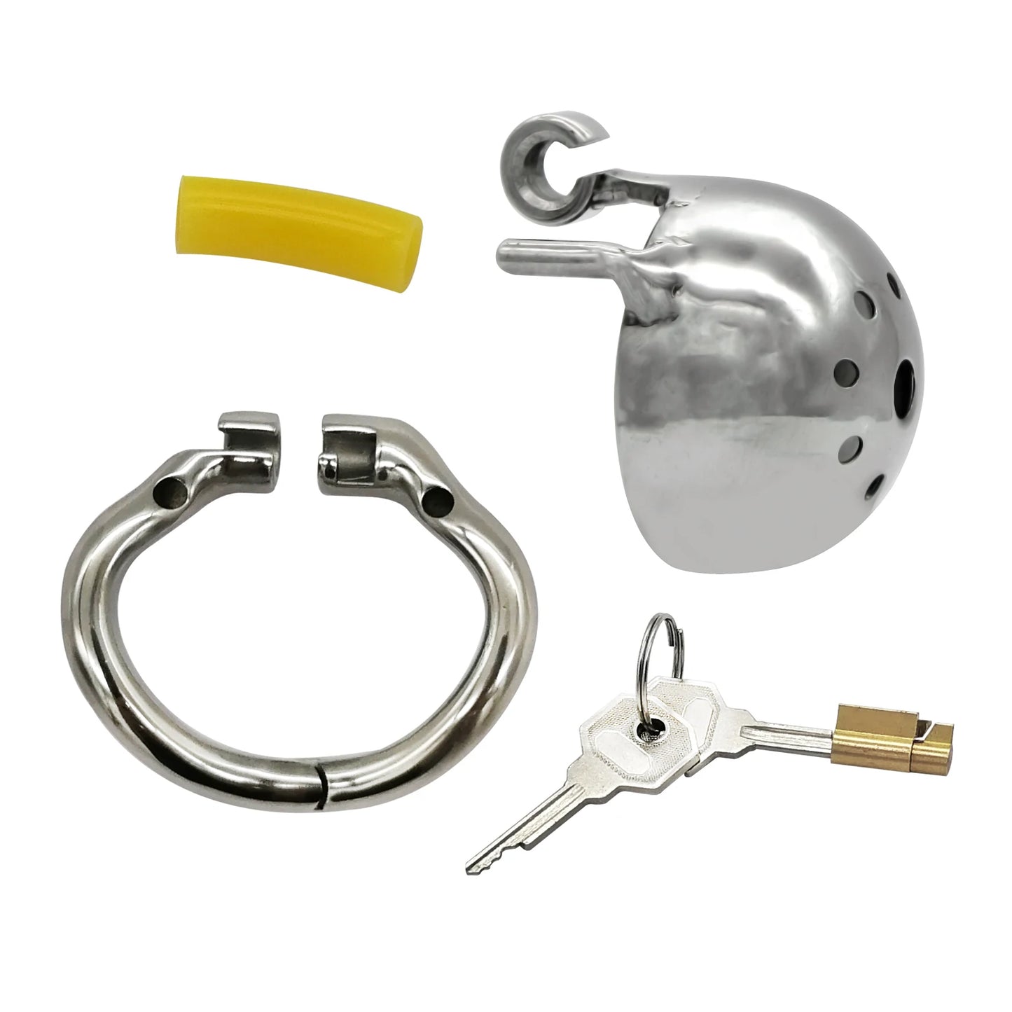 Hinge Ring Chastity Device Penis Lock S077