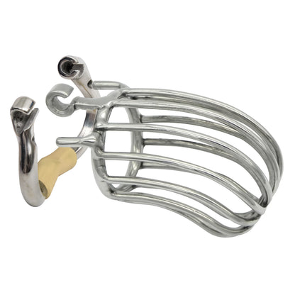 Hinge Ring Banana Chastity Cage S114