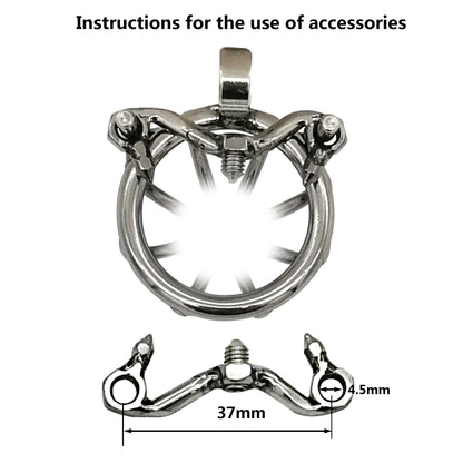 Hinge Ring Chastity Device Cock Cage S056