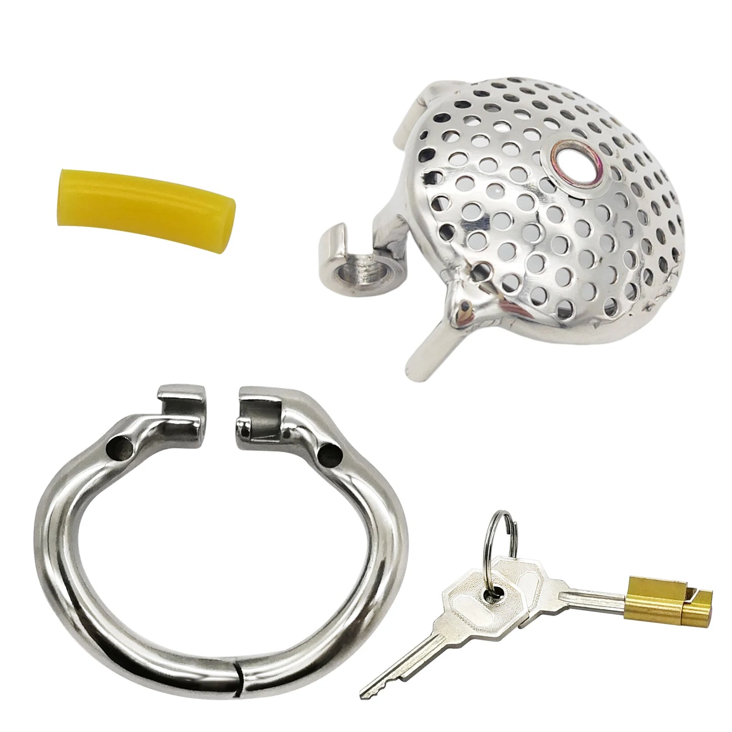 Flat Honeycomb Small Chastity Cage