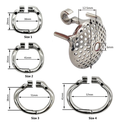 Flat Honeycomb Small Chastity Cage