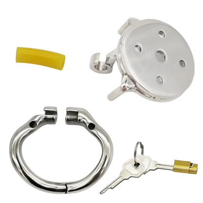 Flat Reverse Chastity Device Cock Cage Lock