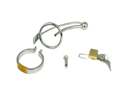 Chastity Device with Catheter Cock Cage