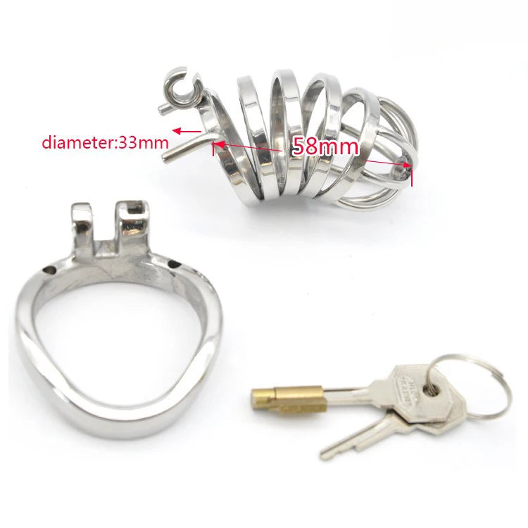 Happygo Chastity Device Cock Cage Penis Lock