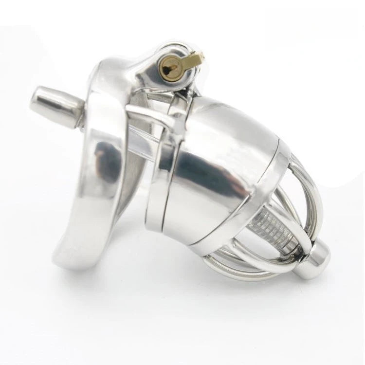 Happygo Chastity Cage with Catheter Penis Lock A277-1