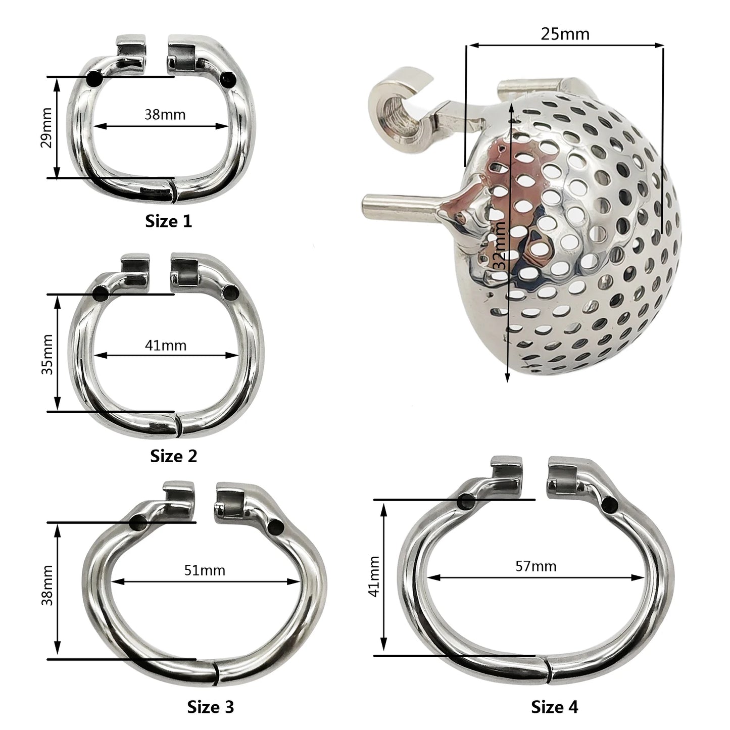 Honeycomb Small Cock Cage Penis Lock