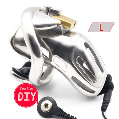 Stainless Steel Electric Chastity Cage