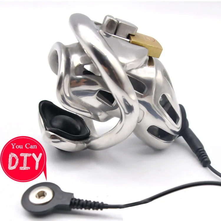 Stainless Steel Electric Chastity Cage