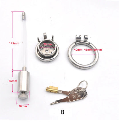 Contrary Flat Anti-Off tadpole Chastity Cage