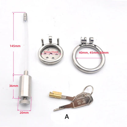 Contrary Flat Anti-Off tadpole Chastity Cage