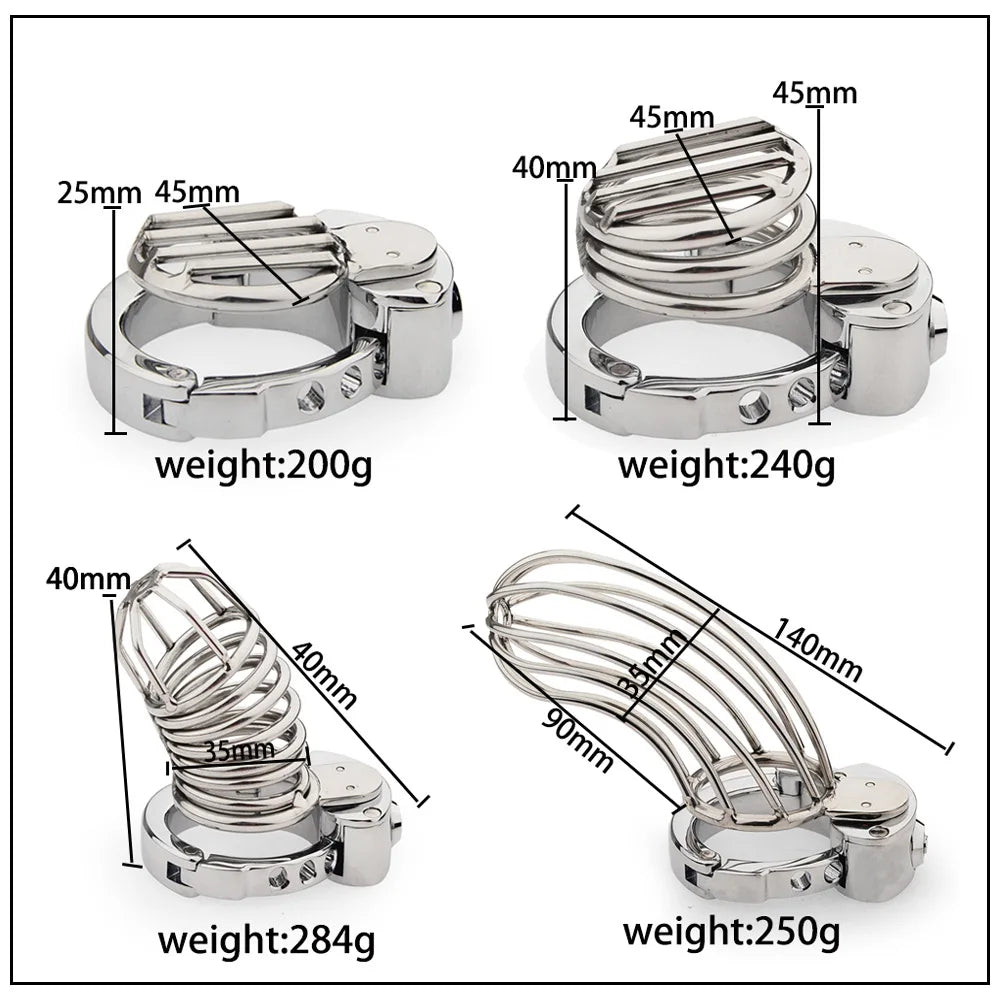 Push Lock 6 Size Adjustable Base Ring Cock Cage