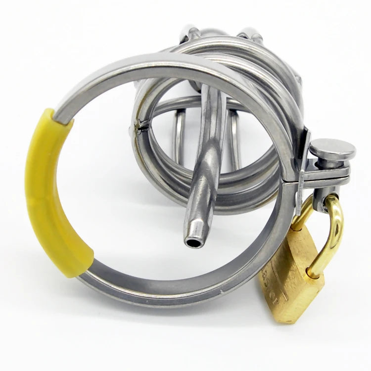 Chastity Device with Catheter Cock Cage