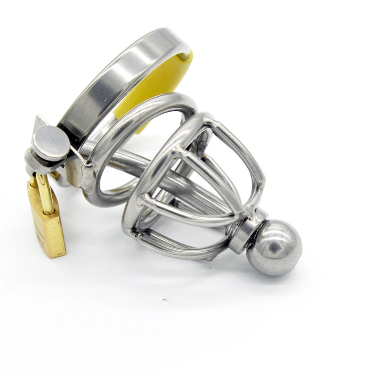 Chastity Device with Catheter Cock Cage