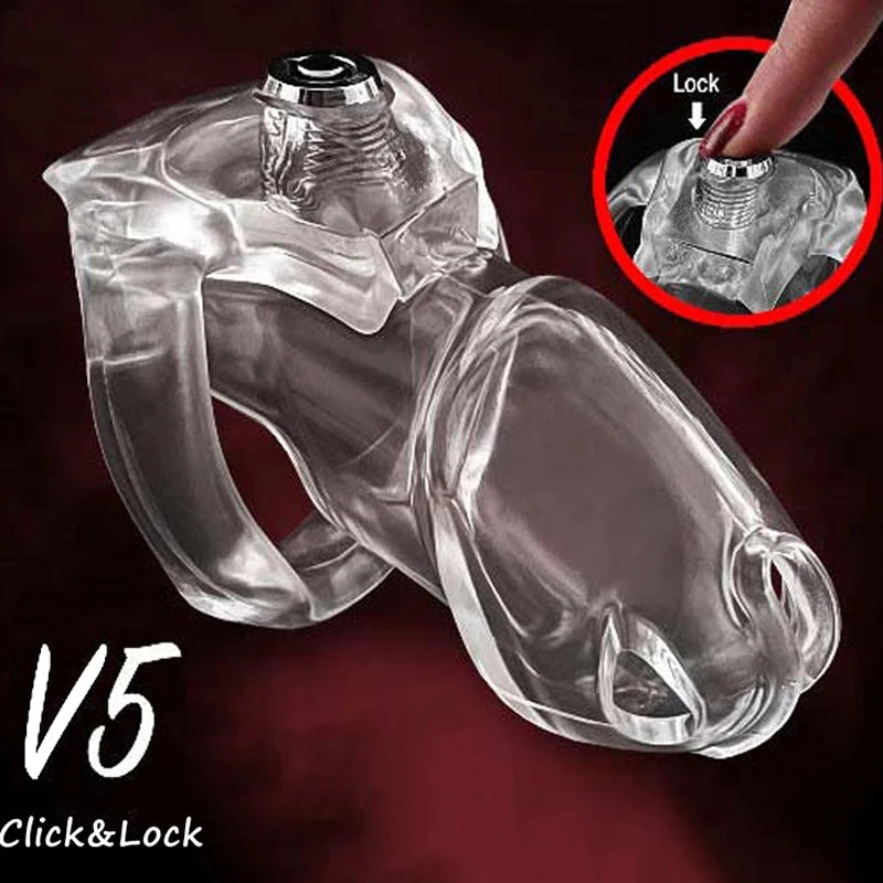 Click to Lock V5 Resin Chastity Cage