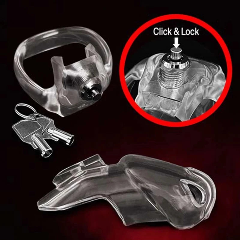 Click to Lock V5 Resin Chastity Cage