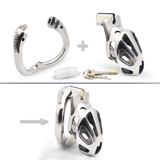 Hinge Ring Zone Chastity Device Cock Cage