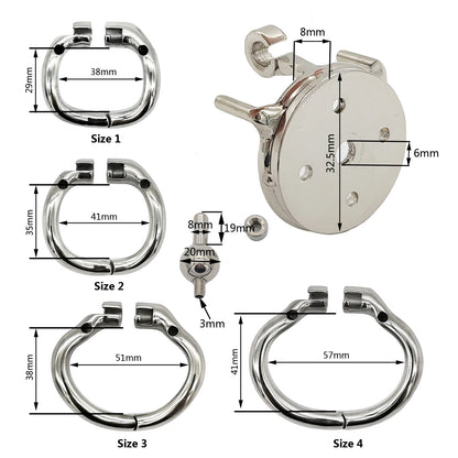 Reverse Chastity Cage With Catheter Penis Lock