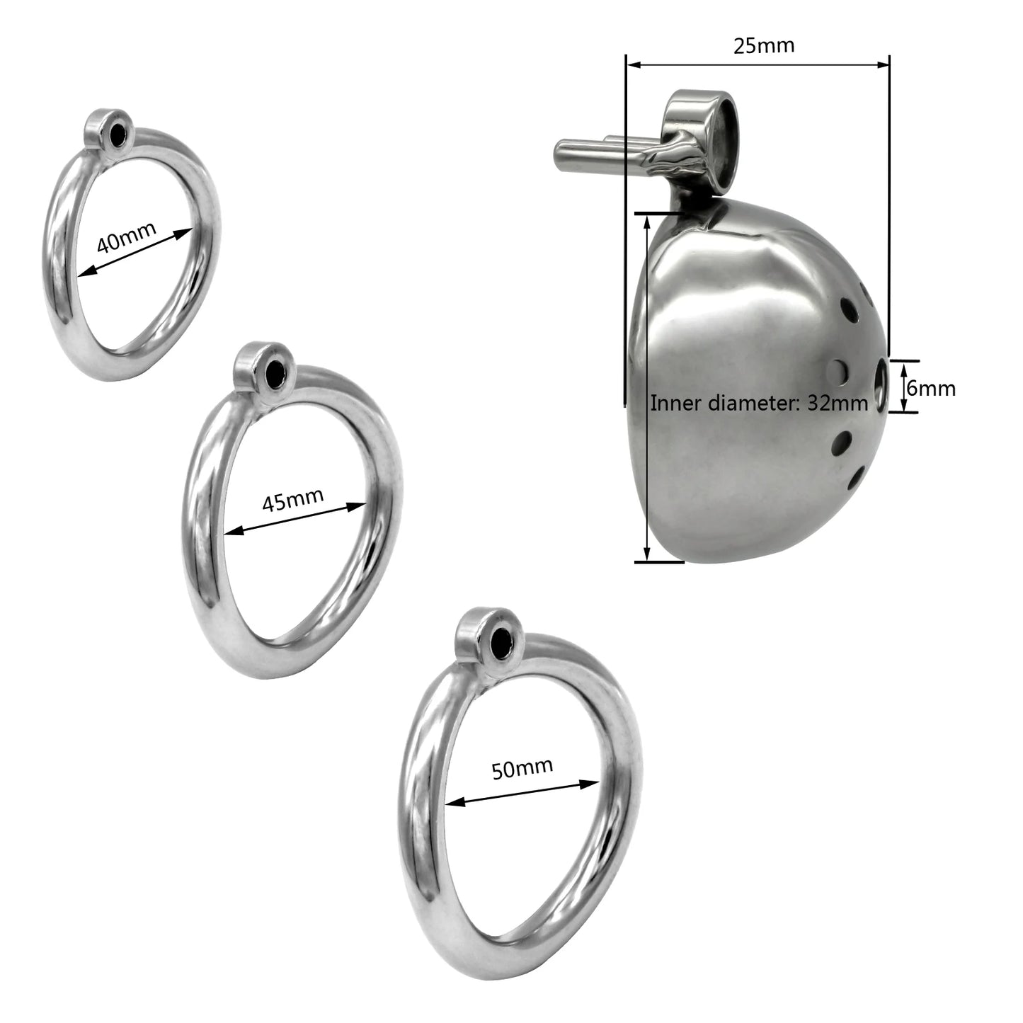 Screw Lock Chastity Device Cock Cage