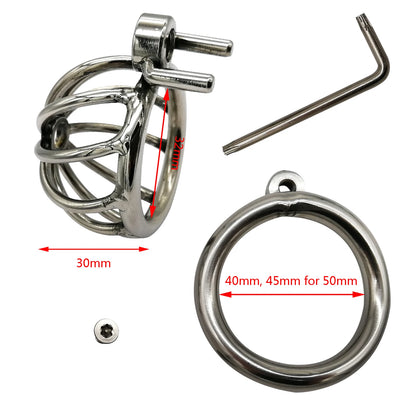 Screw Lock Chastity Device Small Cock Cage