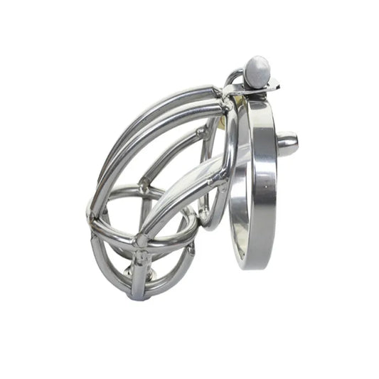 Chastity Cage with Catheter Penis Lock