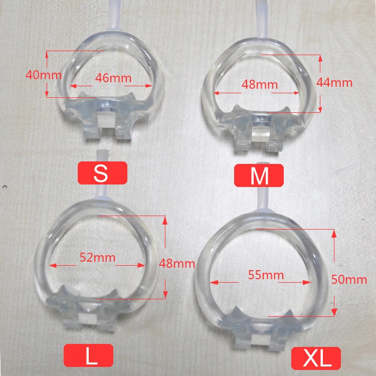 v3 Long Silicone Chastity Device Cock Cage