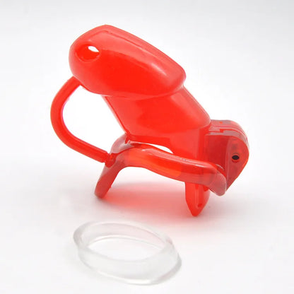 v3 Long Silicone Chastity Device Cock Cage